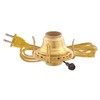 B&P Lamp® Solid Brass #2 Queen Electrified Burner with Black