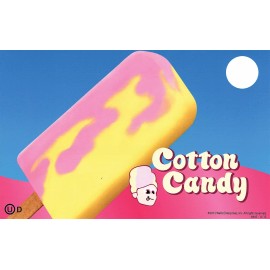 Cotton Candy Ice Cream Bar by Blue Bunny Ice Cream Truck Sticker Decal 8"x5"