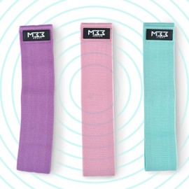 Mode33 Resistance Bands Set with 3 strength levels for Women, Glutes, Hips and Leg, Glute Training, Fabric Bands (Color)