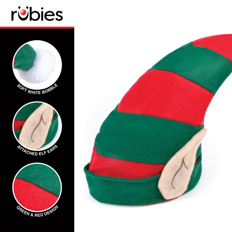 Bristol Novelty BH521 Christmas Accessory | Elf Hat with Ears