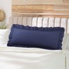 PiccoCasa Brushed Ruffle Pillowcases Soft Breathable Pillow Cases with Envelope