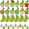 Suhine 24 Pairs Christmas Cupcake Socks Fuzzy Socks for Women