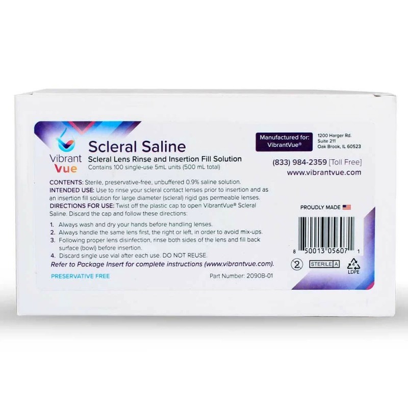 VibrantVue - Scleral Saline - Scleral Lens Rinse and Insertion