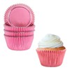 Capacillo Premium Cupcake Rosa Metalico 100 Pzas