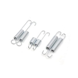 TUCKBOLD 6 Pcs Metal Motorcycle Kickstand Kick Side Stand Spring Silver Tone Automotive Parts