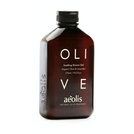 AEOLIS Hydrating Care Shower Gel with Organic Olive and Lavender, All-Natural Olive Oil Extract from Greece, Cleanses and Soothes, for Men and Women, 270 mL (9.12 Fl Oz)