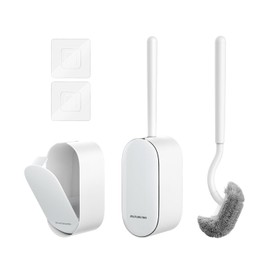 Bathroom Toilet Brush, OSCIOSS Toilet Cleaner Brush [2 Pack] with Ergonomic Design, Compact Size, Durable Bristles, Wall Mounted RV Toilet Brush for Bathroom Cleaning