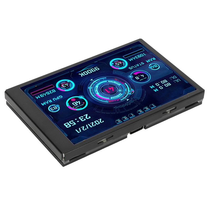 3.5in Computer Temp Monitor IPS Full View Display Small Screen