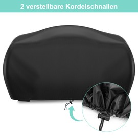 Grill Cover Suitable for Ninja Woodfire Grill [OG701EU] with Elastic Band and 2 Adjustable Cords, 420D Oxford Waterproof Dustproof, 24 x 19 x 13 Inches