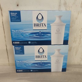 BRITA Lot Of 2 Brita Standard Replacement Filters For Brita Water Pitchers - 4 Pack