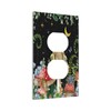 Mushroom Boho Moon Stars Aesthetic Floral Funny Frog Duplex Outlet