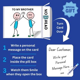 Funny Joke Pill Box Prank. Gift for Men, Women, her, Him Novelty Box April Fools Day Birthday Gifts for Men & Women Rude Presents for Boyfriend Dad Wife Friend Friends (Brother)