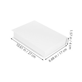 MAGICLULU 3pcs Faux Decorative Books for Home Decor Realistic Blank Book Shelf Accents Vintage Style Coffee Table Decor Lightweight Design for Living Room Office Cafe