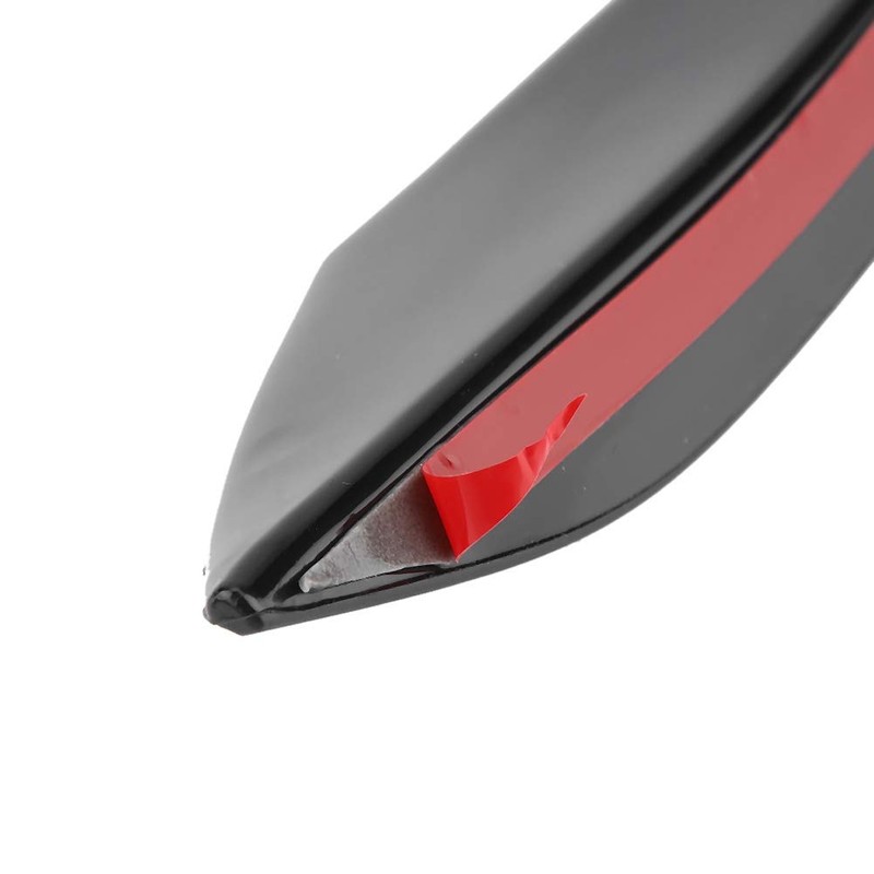 Front Lip Spoiler Splitter, 6 Pieces Gloss Black Car Front