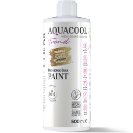 MAC paint - All In One Paint, Chalk Paint, Furniture, Cabinet, Countertop, Tile Paint, no primer or sanding needed. Matte finish. 16.9 Fl Oz (RAL 9010 Pure White)