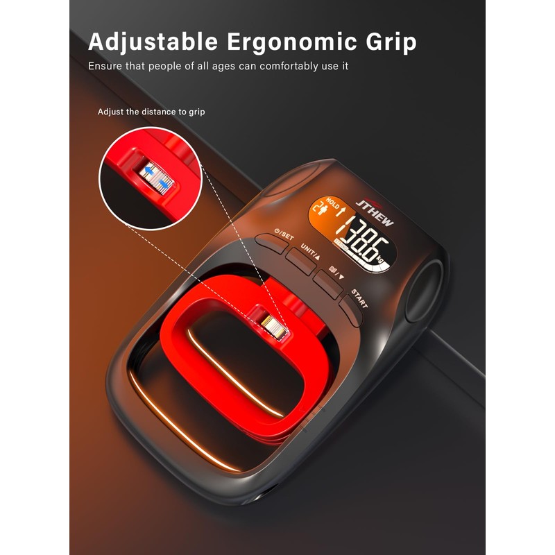 Grip Strength Tester Trainer - Electronic Hand Dynamometer of 400lbs/180kg