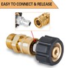 TaoTazon Pressure Washer Quick Connect Kit, Power Washer Adapter Set