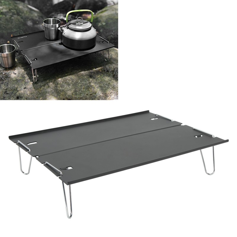 Small Folding Table Aluminium Alloy Lightweight Portable Picnic Table with