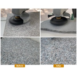 SHDIATOOL Dry Diamond Polishing Pads - Grit 100 6pcs and Rubber Backer Pad (1Set) With Round Shank 100MM Concrete Diamond Sanding Discs Marble Granite Stone polishing