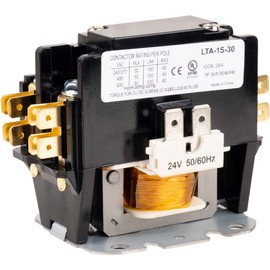 BlueStars 1 Pole FLA 30 Amp Coil 24 VAC Air Conditioner Condenser Compressor Contactor, AC Definite Purpose Contactor