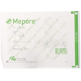 Mepore Sterile Absorbent Dressings 11 x 15cm x5 Wounds Cuts Tattoos 671600