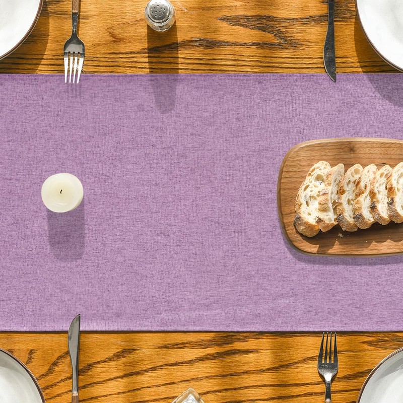 Artoid Mode Pink Washable Table Runner, Seasonal Holiday Kitchen Dining