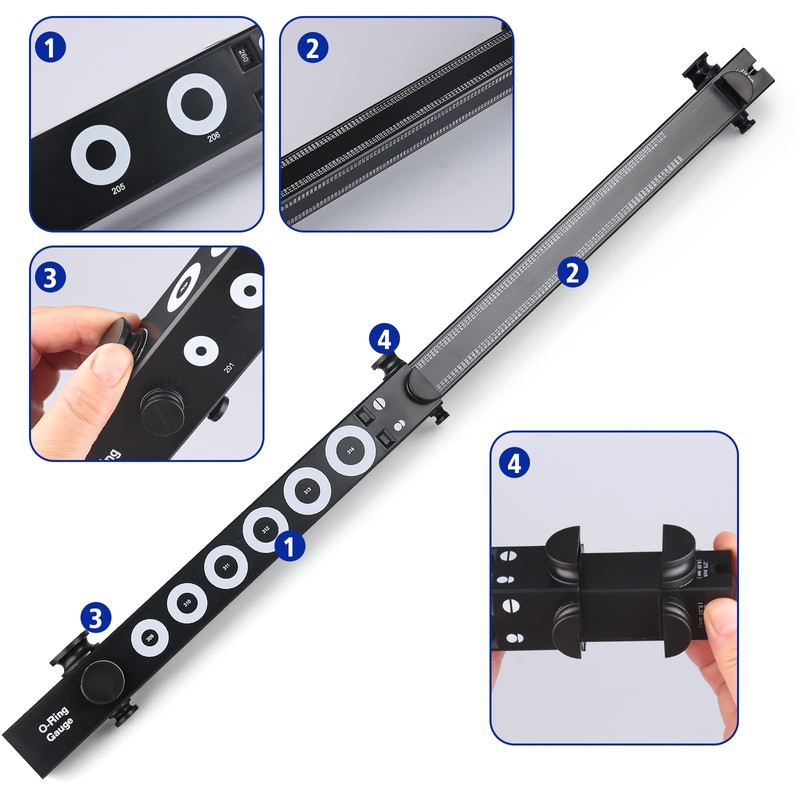 O-Ring Gauge Make Work Smart, Telescoping O Ring Sizing Plastic