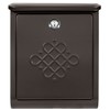 Architectural Mailboxes 2697RZ-10 Bordeaux Locking Wall Mount Mailbox, Small, Rubbed