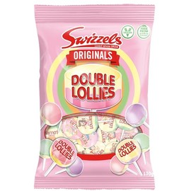 Swizzels Original Double Lollies - A Fruity and Delicious Assortment of Candy Lollies 1 X130G
