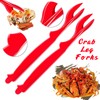 10PC Crab Lobster Crackers Tools, Butter Warmers for Seafood Tools