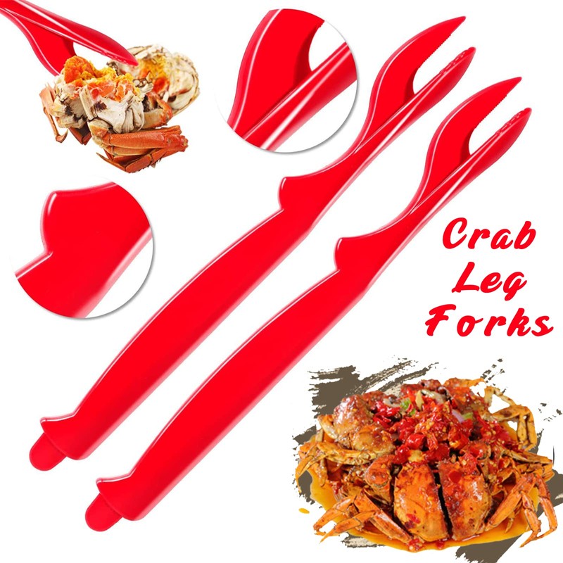 10PC Crab Lobster Crackers Tools, Butter Warmers for Seafood Tools
