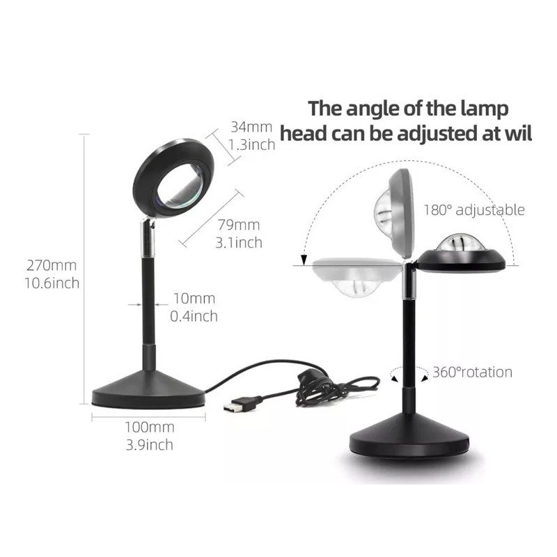 UFO Sunset Lamp,Lights with 16 Color Changing Remote, Table Lamps