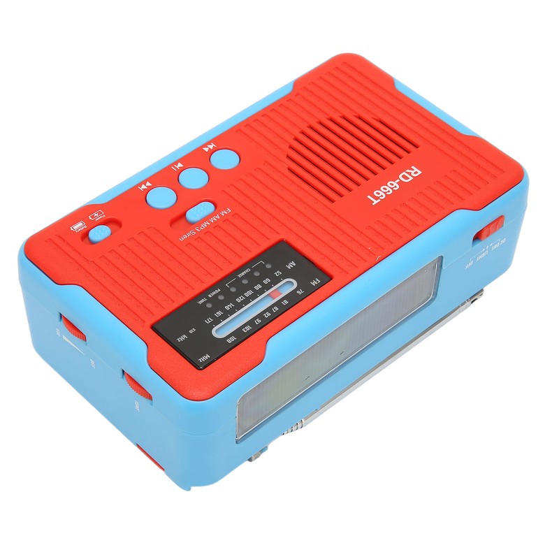 Emergency Radio Solar Powered Hand Crank AM FM Multifunction Portable