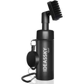IDEASSKY Golf Club Cleaner Brush, Golf Water Brush with a Spray Bottle That Holds 5 Ounces of Water and a Retainer Clip, Essentials Golf Accessories for Men, Best Golf Gifts for Men