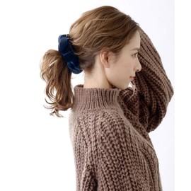 VINGTAINE Velvet Twist Ribbon Banana Clip Elegant Hair Clip Hair Accessory H7041-NY
