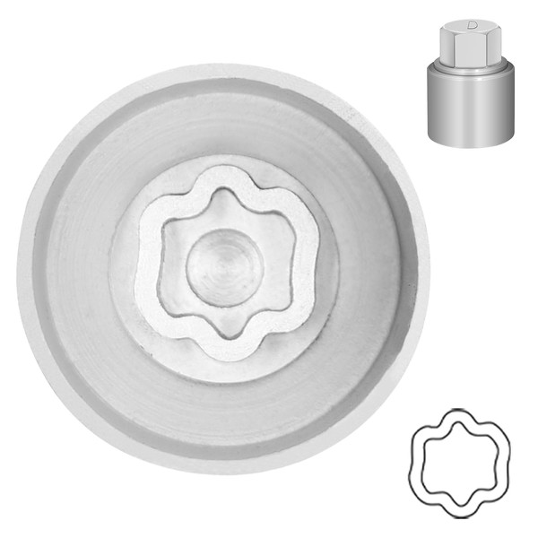 JEUCLEL Type D Wheel Locking Nut Key Compatible with Land