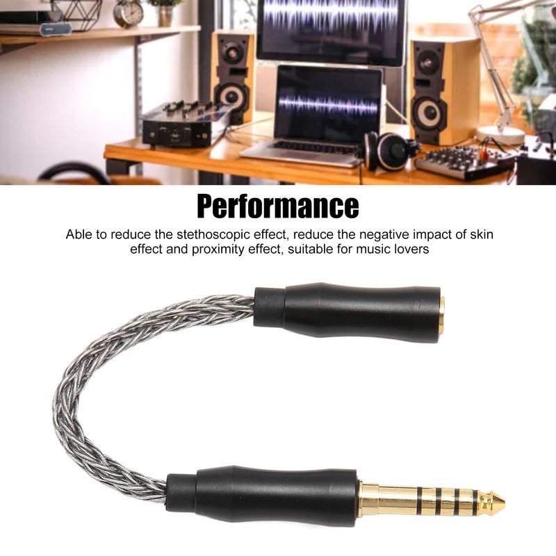2.5mm Female to 4.4mm Male Sound Cable Single Crystal Copper