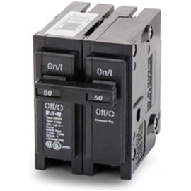 Eaton Corporation Br250 Double Pole Interchangeable Circuit Breaker, 120/240V, 50-Amp