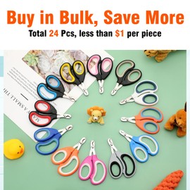 24 Pcs Cat Nail Clipper Bulk Kitten Claw Trimmer Pet Nail Cutter Claw Care for Cattery Cat Breeders Groomers Nonprofit Organization and Charity