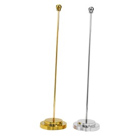 TEHAUX 2pcs Desk Flag Stand Base Small Flagpole Holder for Desktop Decoration for Events Parties and Meetings