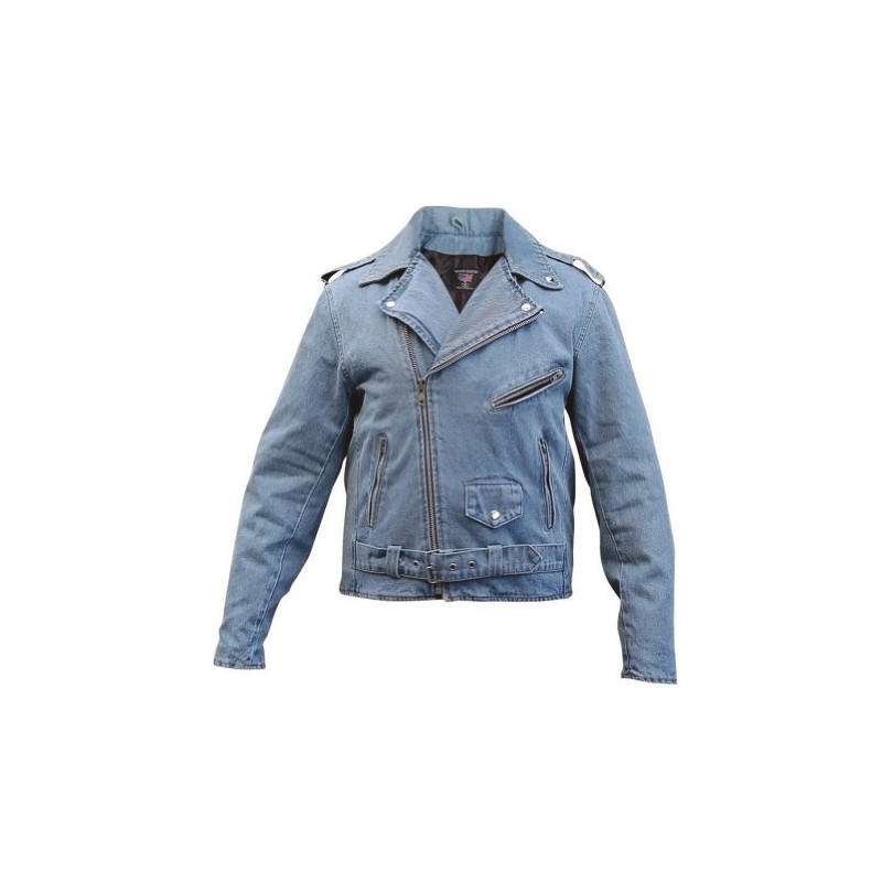 Allstate Leather Men's AL2953 Basic Motorcycle Jacket 14 oz. X-Large