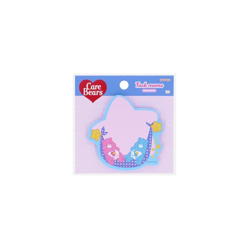 Sunstar Stationery Care Bear Sticky Notes, Die Cut, Blue S2846861