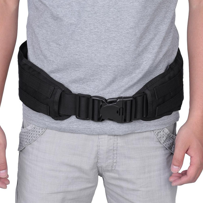 Nylon Lightweight Military Battle Combat Duty Waist Padded Belt Webbing
