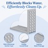 Splash Guard for Bathtub, 2-Piece Shower Splash Guard with Clear