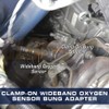 GlowShift 2-1/4"-2-1/2" Clamp-On Wideband Air/Fuel Ratio Gauge Oxygen Sensor Bung