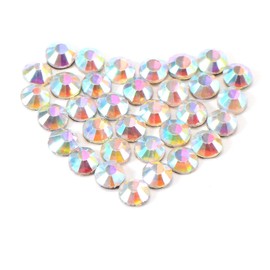 TEHAUX 1440pcs Crystal Ab Rhinestones Flatback Kit Hotfix Rhinestones Jewelry Making Beads Set for DIY Decorations
