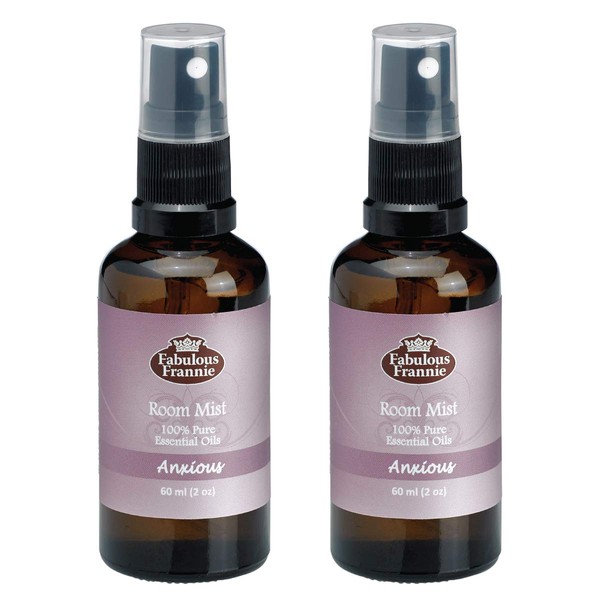 Fabulous Frannie Anxious Essential Oil Pillow or Room Mist A perfect blend of Lavender, Bitter Orange, Bergamot and Clary Sage Essential Oils 2oz each 2pk