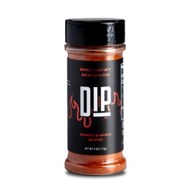 Dip Spicy Honey Seasoning, Premium Seasoning with Honey Granules, Chili Peppers, Sea Salt, & Paprika, Indulge without guilt in a 4 oz Bottle