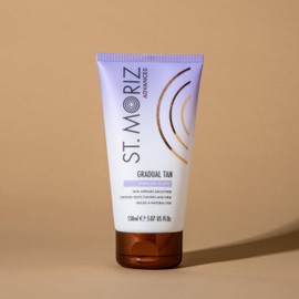 St. Moriz Advanced Firming Gradual Tanning Lotion | Hydrating Gradual Tan Moisturiser with Caffeine to Help Firm & Tighten Skin | Builds up a Natural Glow in 1 to 3 Applications | Vegan | 150ml