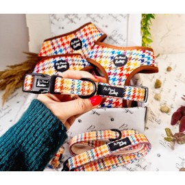 Houndstoth Lion Heart Dog Collar Large